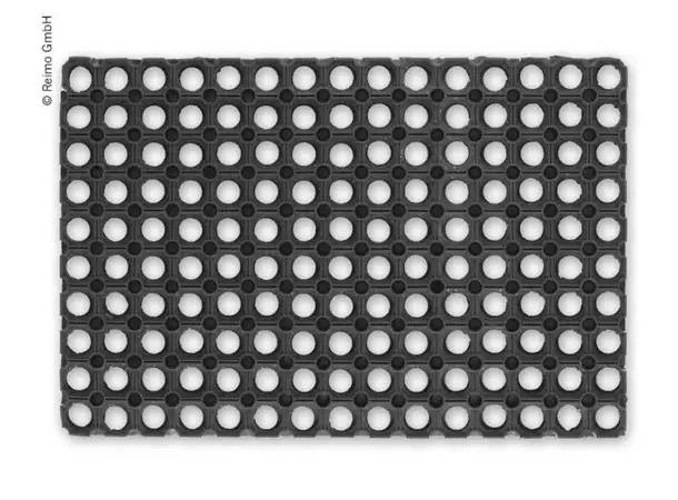 Gummimatte 60x40 cm svart | Caravan.no
