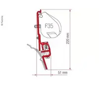 Fiamma T4-adapter for F35 brandrup 98655Z011