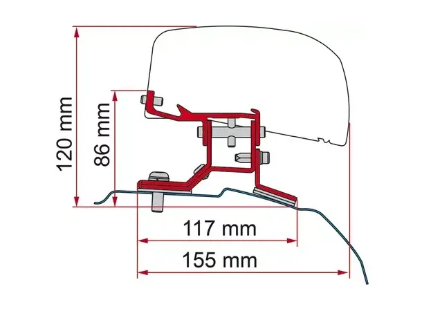 Fiamma adapter for F40 Van | Caravan.no