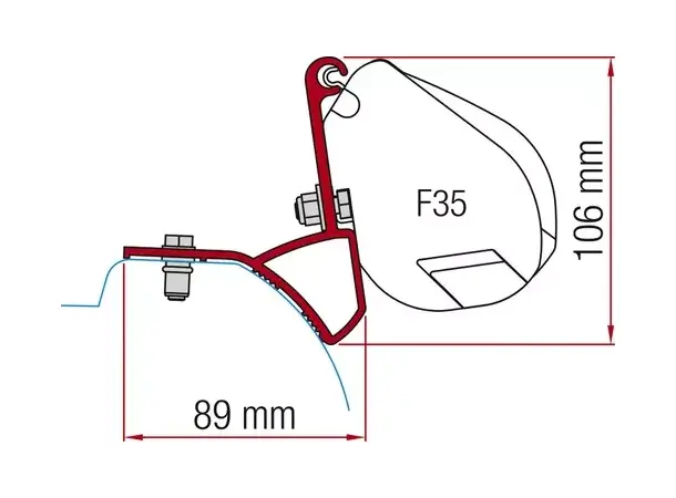 Fiamma adapter til F35 Pro | Caravan.no