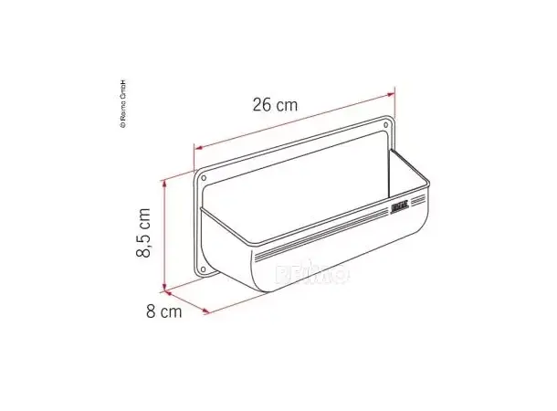 Fiamma lomme hvit str M – 03177-01 | Caravan.no