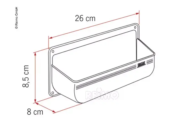 Fiamma lomme hvit str M – 03177-01 | Caravan.no