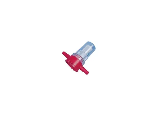 Fint filter med titteglass 10/12 mm slangetilkobling 