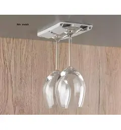 Froli glassholder for 2 stk r&#248;dvinsglass Opptil &#248;86 mm