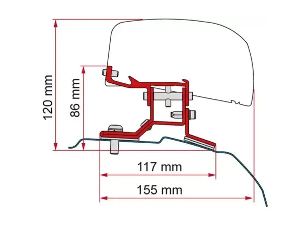 Fiamma adapter for F40 Van | Caravan.no