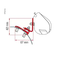 Fiamma adapter til F35 Pro 270 cm Spacetourer/Traveller fra 2019