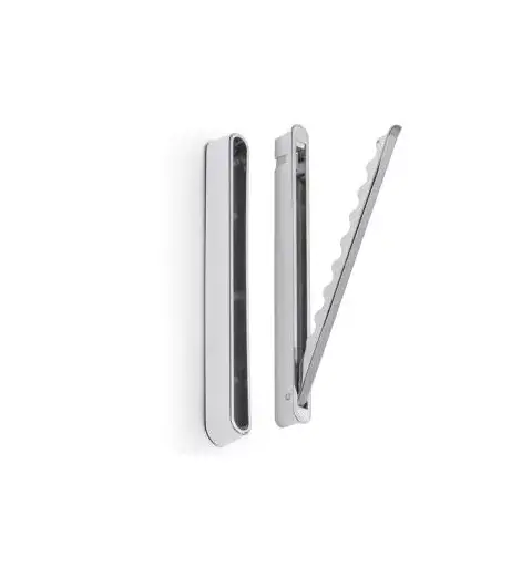 Foldbar knagg 17 cm krom