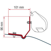 Fiamma adapter til F35 Pro VW Caddy Maxi