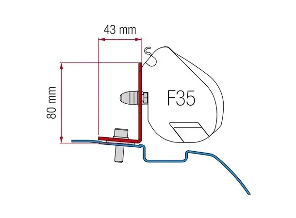 Fiamma markiseadapter til F35 Pro | Caravan.no