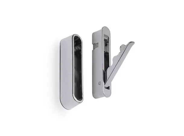 Foldbar knagg 8 cm krom | Caravan.no