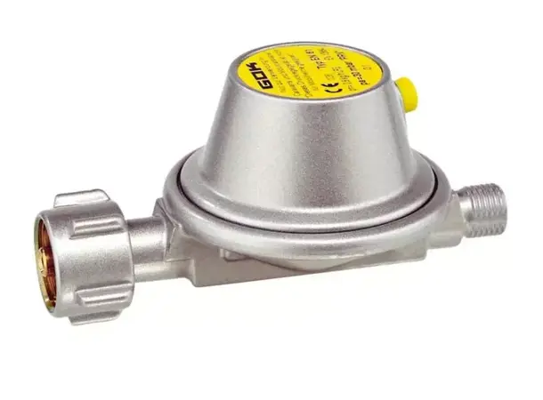 Gassregulator 8 mm med trykkmåler | Caravan.no