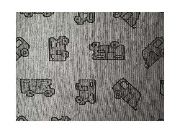 Gulvteppe 50x150 cm grått, mønstret | Caravan.no