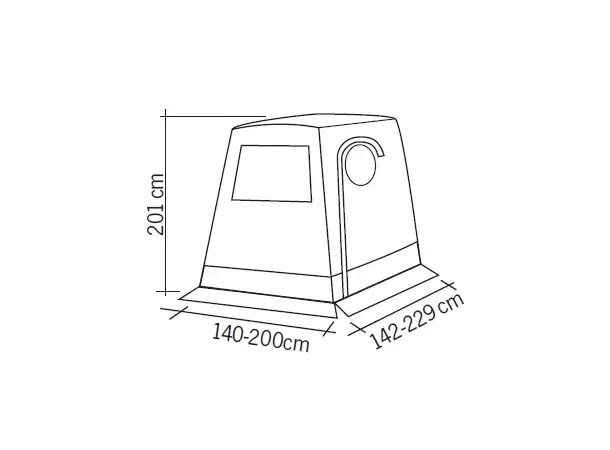 Hekktelt Keystone Trapez for Hiace | Caravan.no