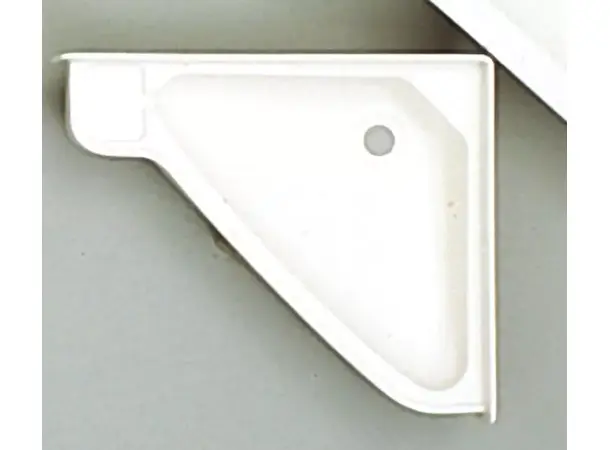 Hjørneservant - liten, abs hvit | Caravan.no