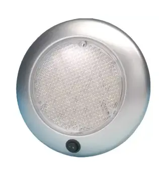 Lampe Dome m/bryter LED 12V Ø15 cm