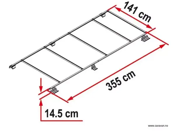 Fiamma takstativ for Ducato H2 – 05808-01 | Caravan.no