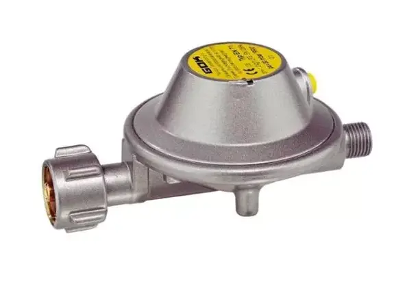 Gassregulator 8 mm med trykkmåler | Caravan.no
