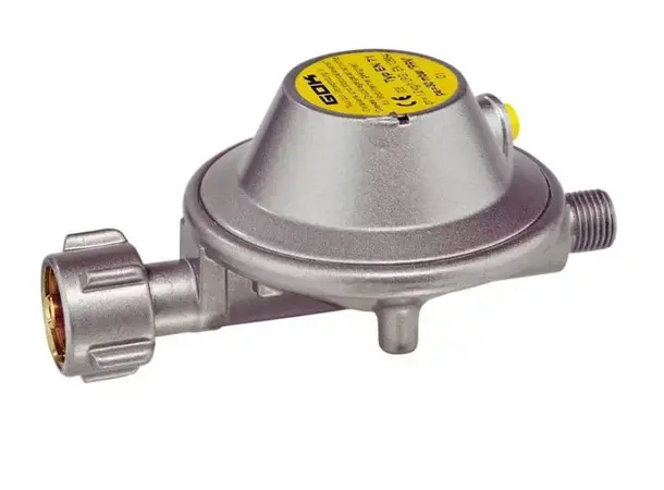 Gassregulator 8 mm med trykkmåler | Caravan.no