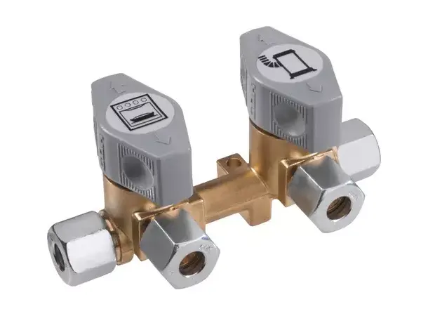 Gassventilblokk vk2, 2 inngang 8 mm | Caravan.no