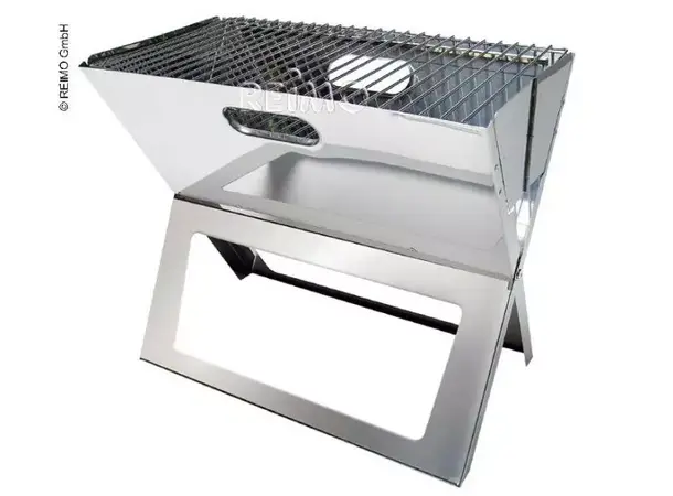 Kullgrill Tom i rustfritt stål – 50x26x4 cm | Caravan.no