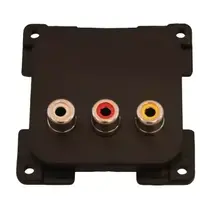 Uttak audio/video C-Line u/ramme svart 50x50mm