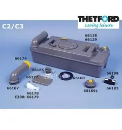 Flotør til thetford C2/C3 toalett tank Thetford C2 og C3