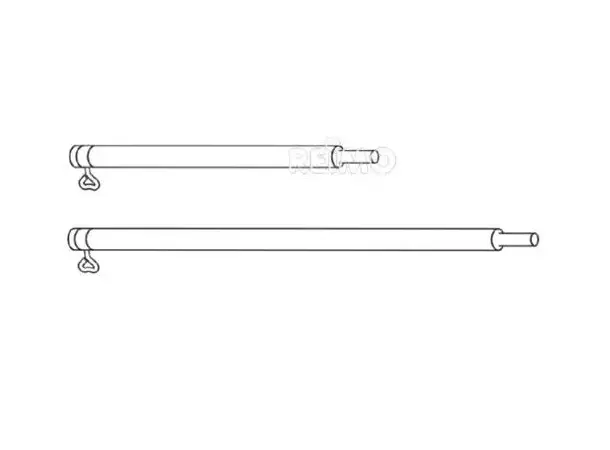 Forlengelsesstang Ø22 mm i stål 100 cm – 2 stk | Caravan.no