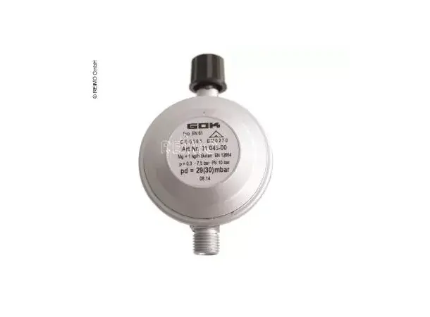Gassreregulator for campinggassflasker 
