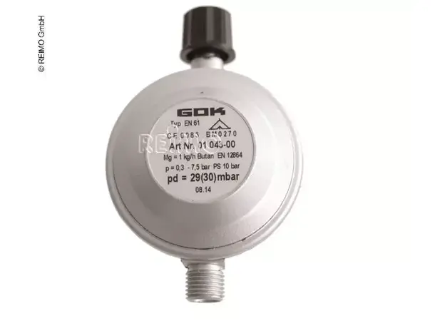 Gassreregulator for campinggassflasker 