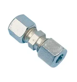 Gassrørkobling rett 8 mm, 2 stk