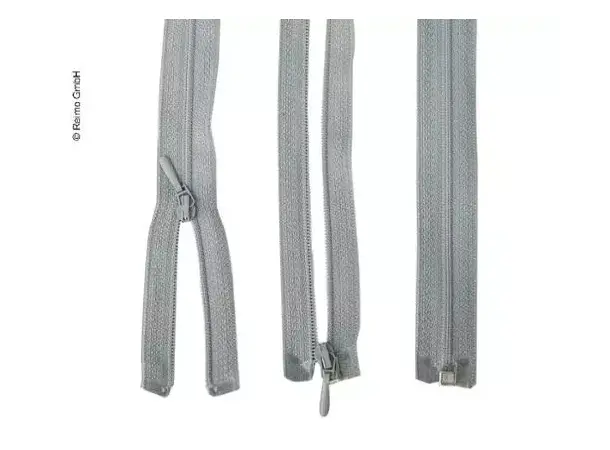 Glidelås, 170 cm, delelig, grå | Caravan.no