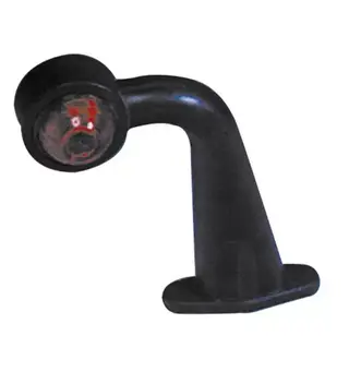 Hella markeringslys rød/hvit med gummiarm 185 mm