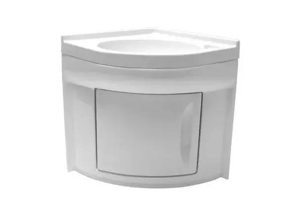 Hjørneservant 418x418x510 mm – Med skap | Caravan.no