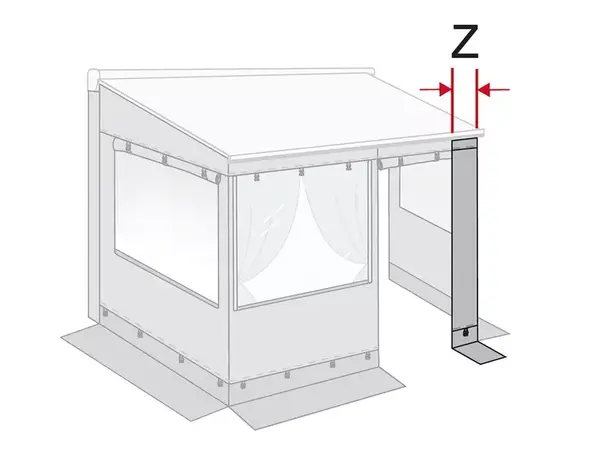 Fiamma frontpanel 25 cm til F45 Privacy Room Light 