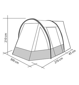 Frittstående fortelt Tour Easy Young 2 300 x 270 x 210 cm