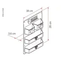 Fiamma plasthylle til kassettoalett Hvit