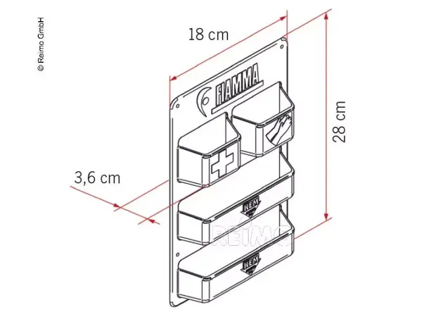 Fiamma plasthylle til kassettoalett – Hvit | Caravan.no