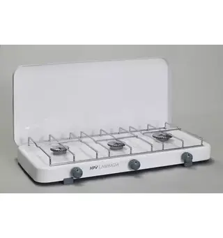 Gasskomfyr Lambada 3-bluss 30 mbar Med tennsikring