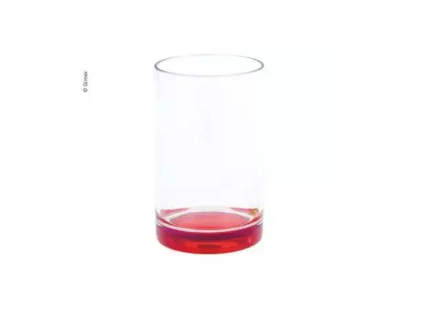 Gimex drikkeglass rød 250 ml 