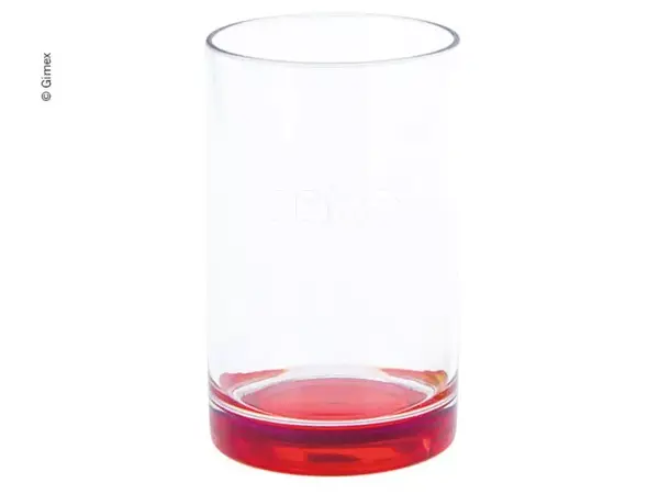 Gimex drikkeglass rød 250 ml 